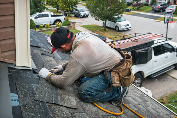 Professional Roofing technician working in Branford, CT